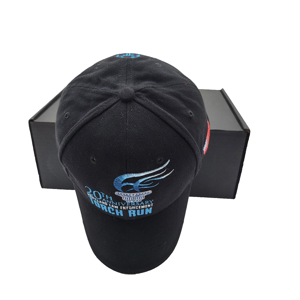 Maryland Law Enforcement Hat Cap Strap Back Torch Run Special Olympics Mens Poli